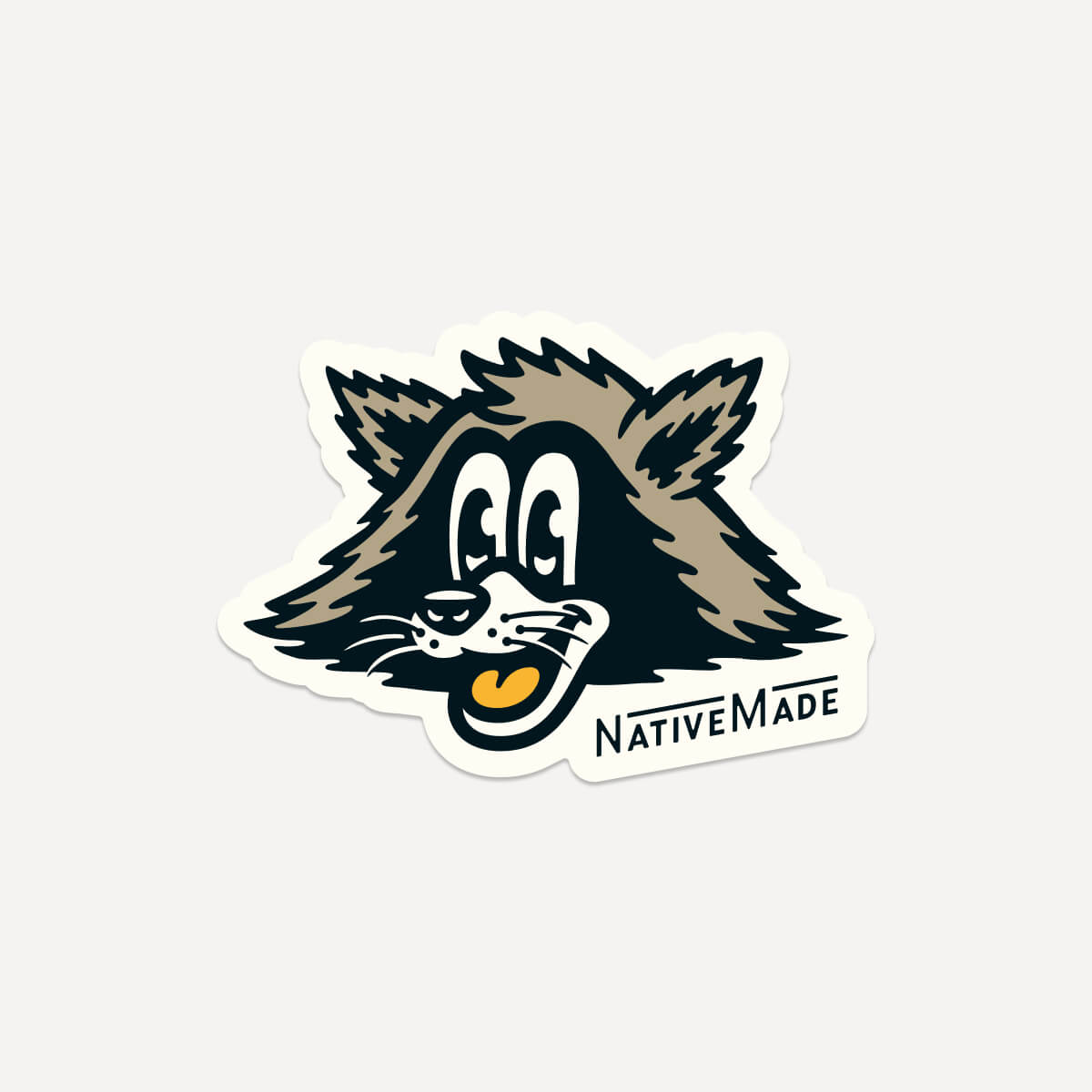 NativeMade Raccoon Sticker