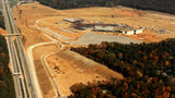 1980s aerial image of Hamilton Place Mall construction