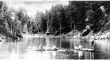Rainbow Lake, Signal Mountain on Walden's Ridge. Lake formed in early 1900's by building concrete dam across Middle Creek.