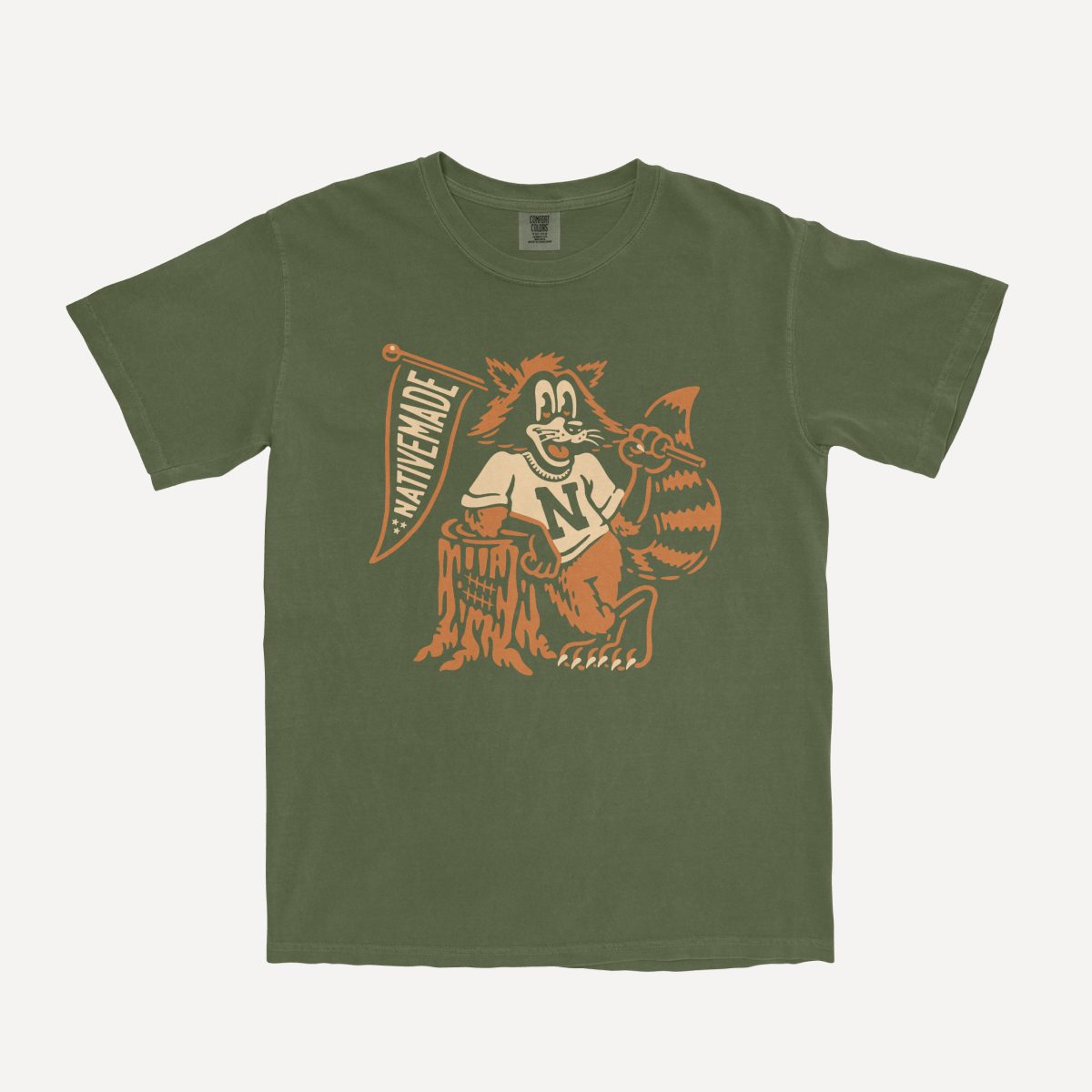 10 Year Raccoon Tee, Hemp