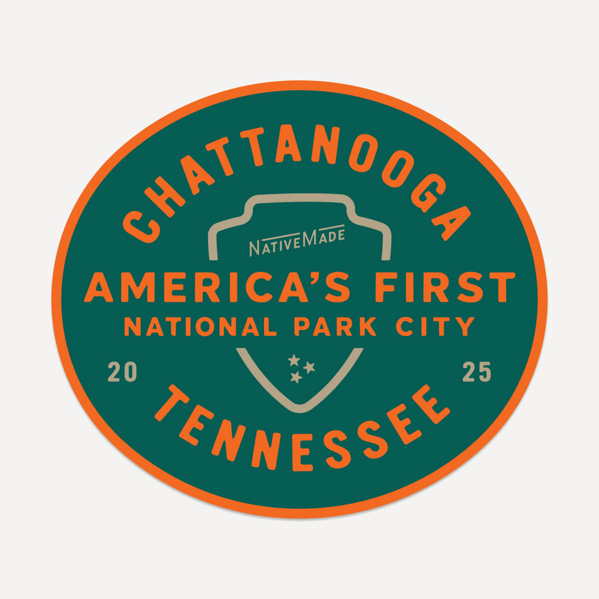 America's First National Park City Sticker