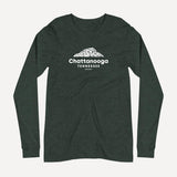 Chattanooga Snapchat Long Sleeve Tee in Heather Black