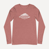 Chattanooga Snapchat Long Sleeve Tee in Heather Mauve